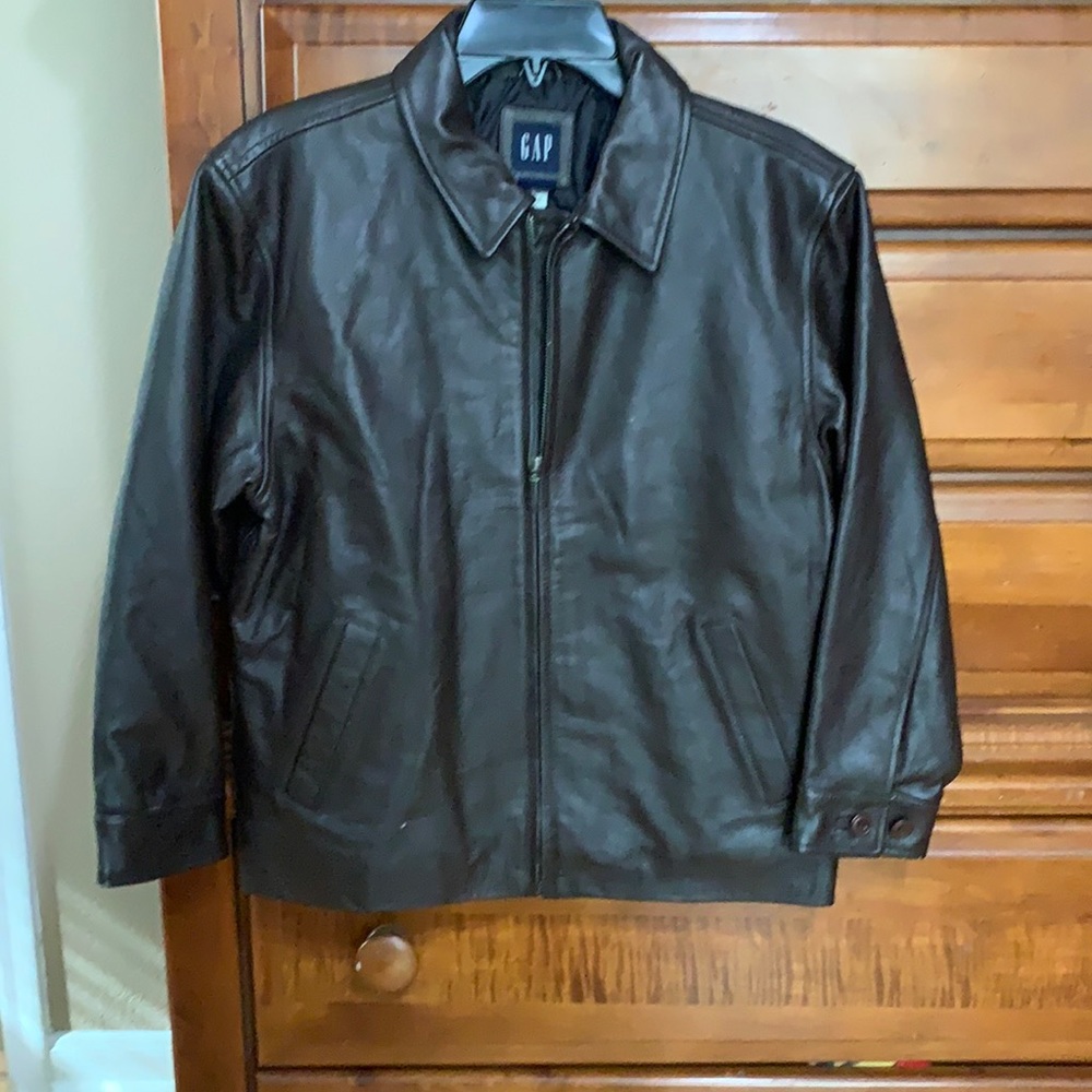 Gap Brown Leather Jacket